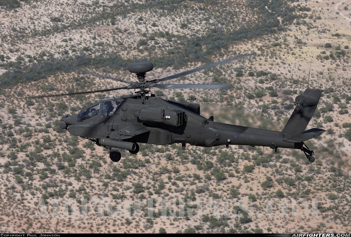 UK - Army Westland Apache AH1 (WAH-64D) ZJ203 at In Flight, USA
