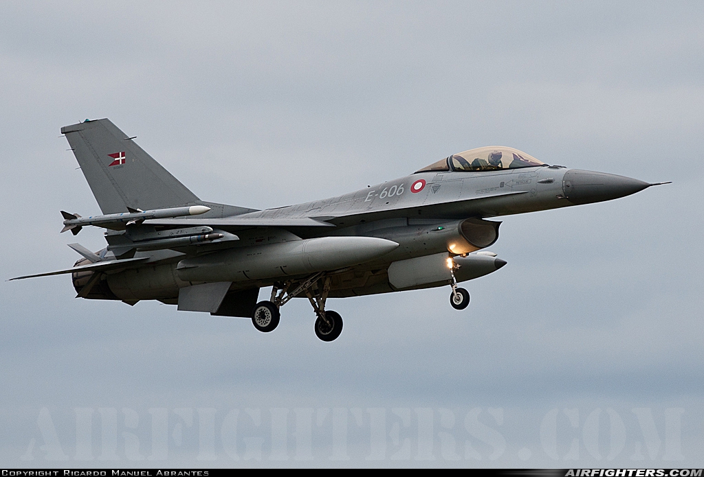 Denmark - Air Force General Dynamics F-16AM Fighting Falcon E-606 at Monte Real (BA5) (LPMR), Portugal