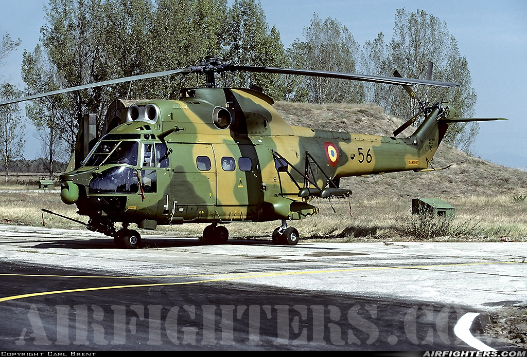 Romania - Air Force IAR-330L SOCAT 56 at Graf Ignatievo (LBPG), Bulgaria