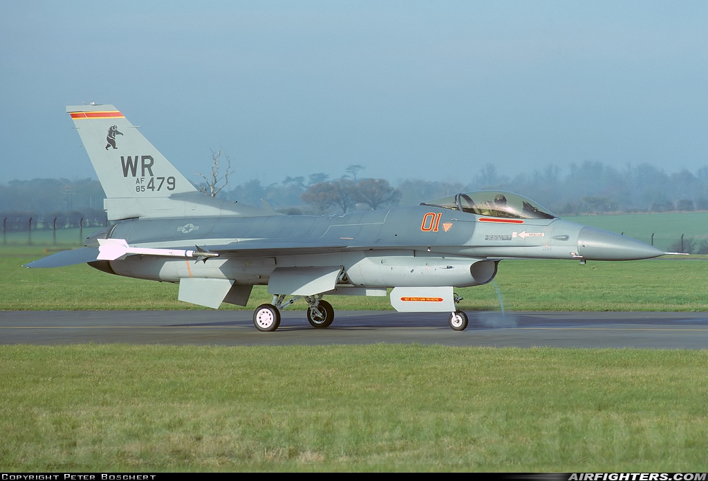 USA - Air Force General Dynamics F-16C Fighting Falcon 85-1479 at Woodbridge (BWY / EGVG), UK