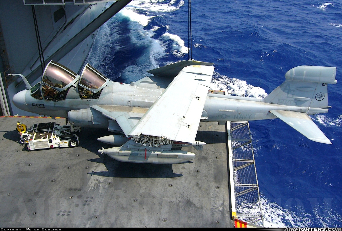 USA - Navy Grumman EA-6B Prowler (G-128) 160706 at Off-Airport - Atlantic Ocean, International Airspace