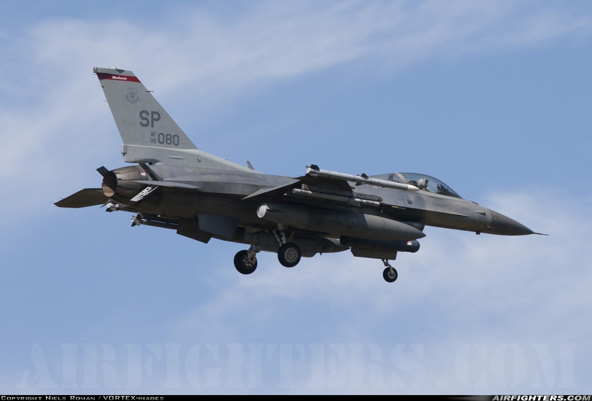 USA - Air Force General Dynamics F-16C Fighting Falcon 96-0080 at Spangdahlem (SPM / ETAD), Germany