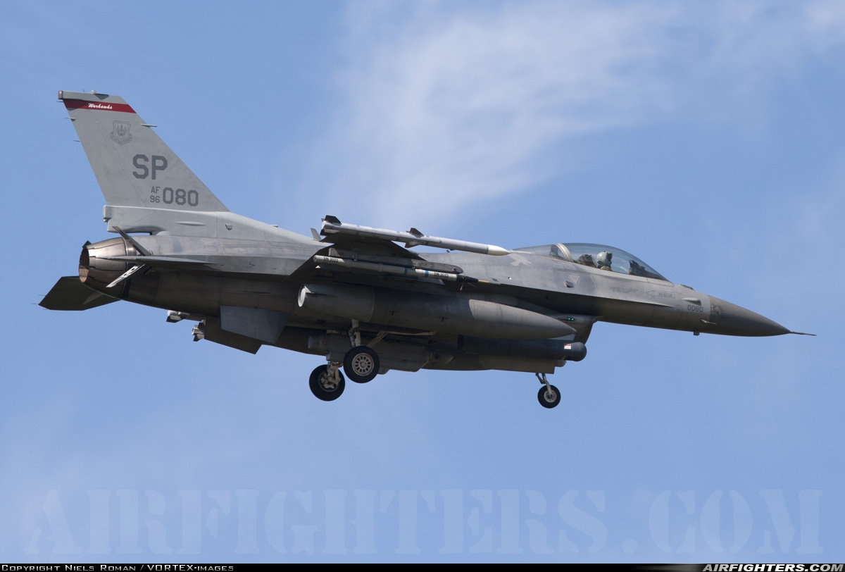 USA - Air Force General Dynamics F-16C Fighting Falcon 96-0080 at Spangdahlem (SPM / ETAD), Germany