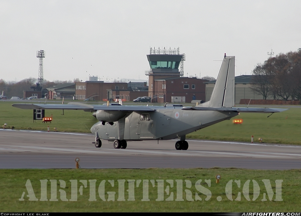 UK - Air Force Britten-Norman Islander CC.2 (BN-2T) ZH536 at Coningsby (EGXC), UK