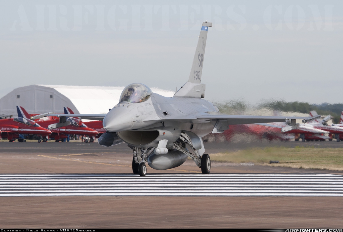 USA - Air Force General Dynamics F-16C Fighting Falcon 91-0360 at Fairford (FFD / EGVA), UK