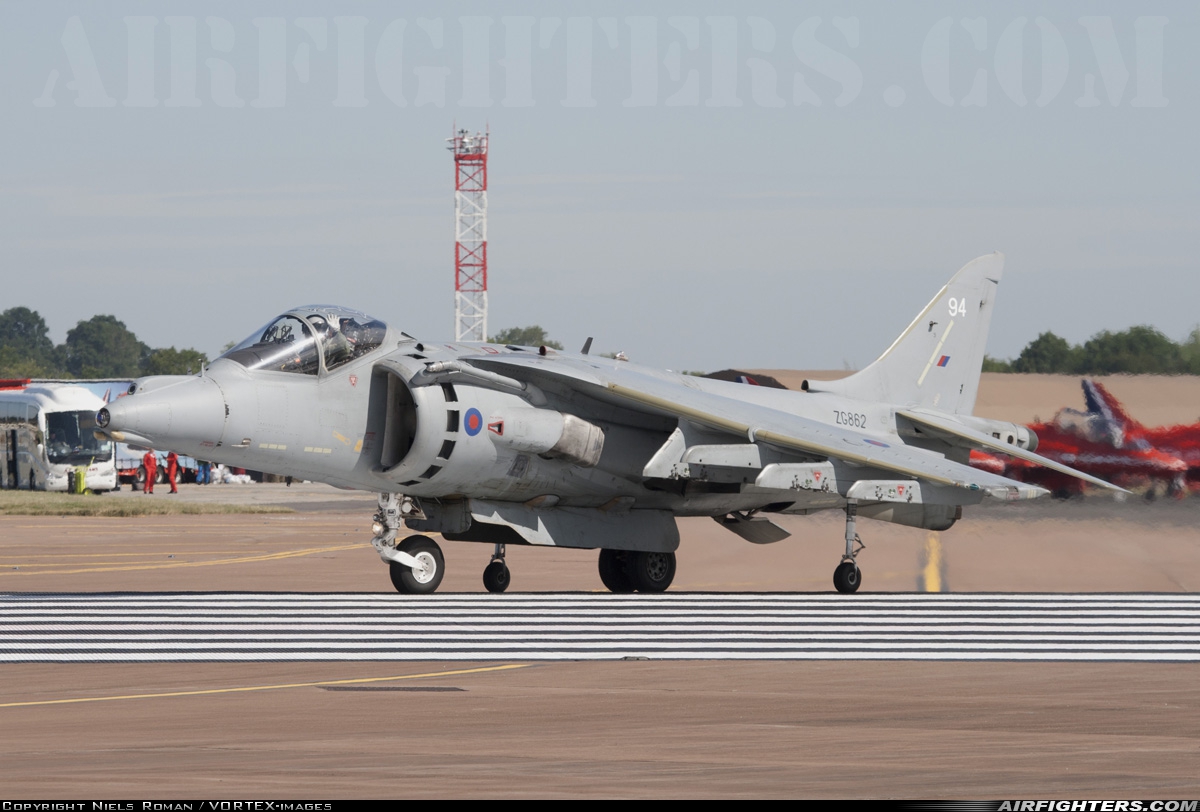 UK - Air Force British Aerospace Harrier GR.9 ZG862 at Fairford (FFD / EGVA), UK