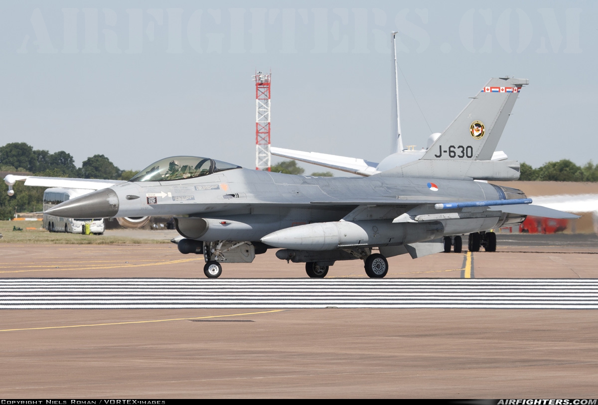 Netherlands - Air Force General Dynamics F-16AM Fighting Falcon J-630 at Fairford (FFD / EGVA), UK