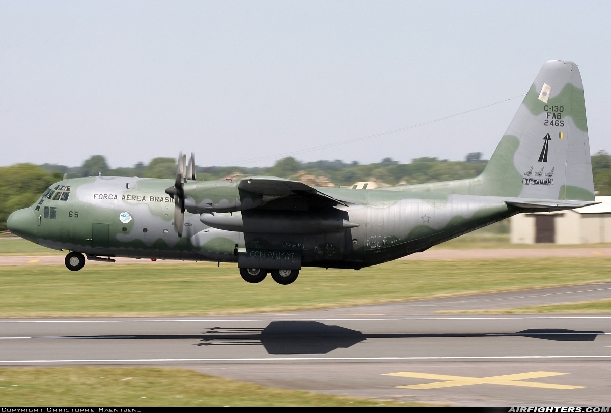 Brazil - Air Force Lockheed C-130H Hercules (L-382) 2465 at Fairford (FFD / EGVA), UK