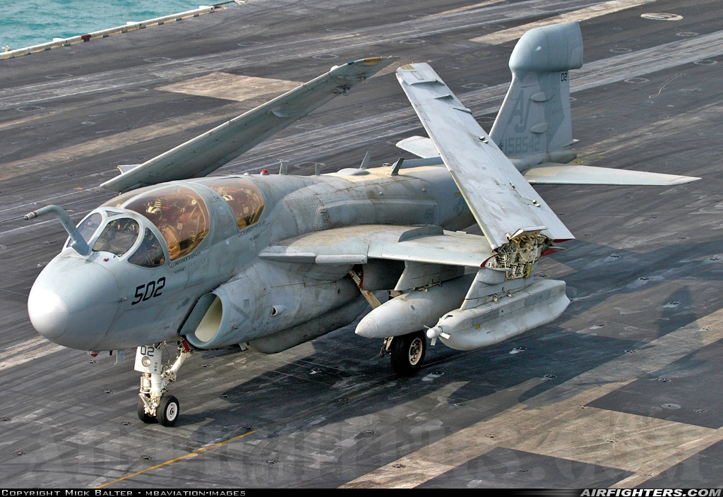 USA - Navy Grumman EA-6B Prowler (G-128) 158542 at Off-Airport - Arabian Sea, International Airspace
