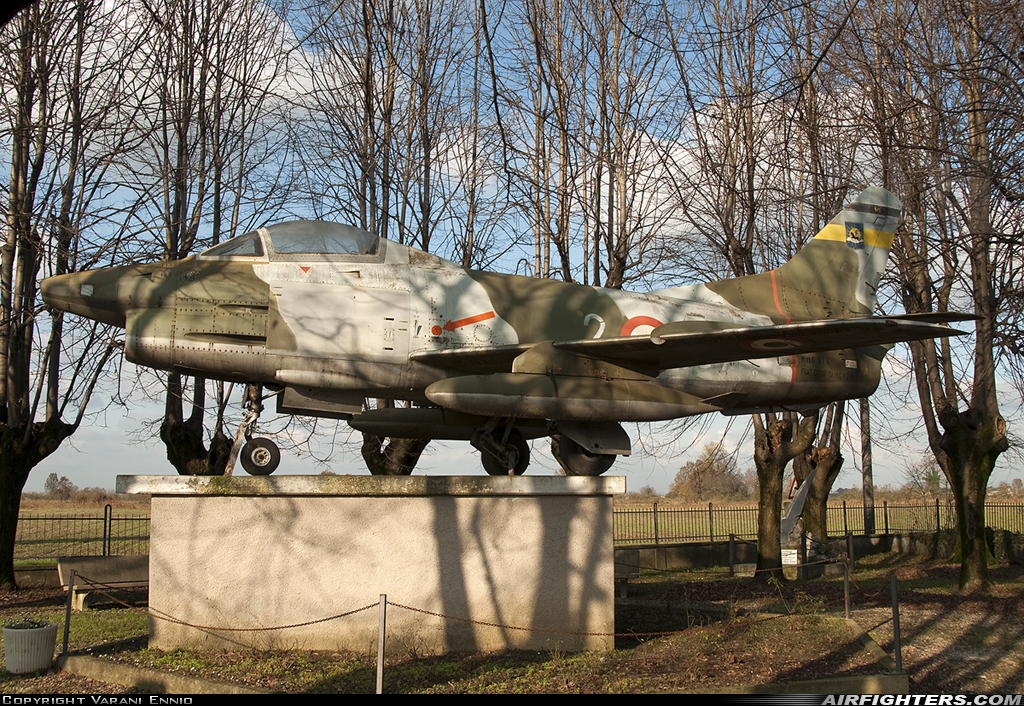 Italy - Air Force Fiat G-91R/1A MM6314 at Off-Airport - Grontardo (CR), Italy