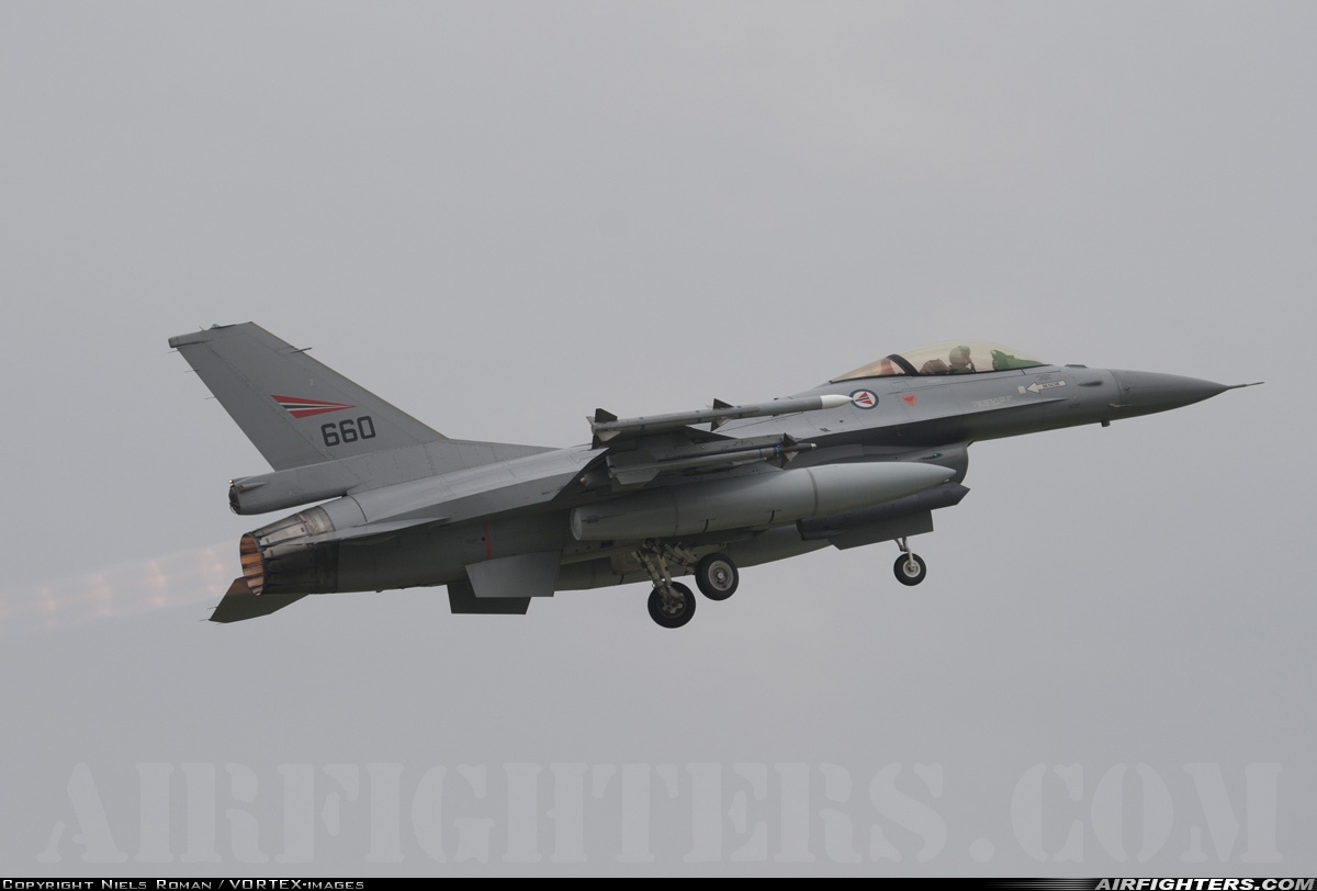 Norway - Air Force General Dynamics F-16AM Fighting Falcon 660 at Uden - Volkel (UDE / EHVK), Netherlands