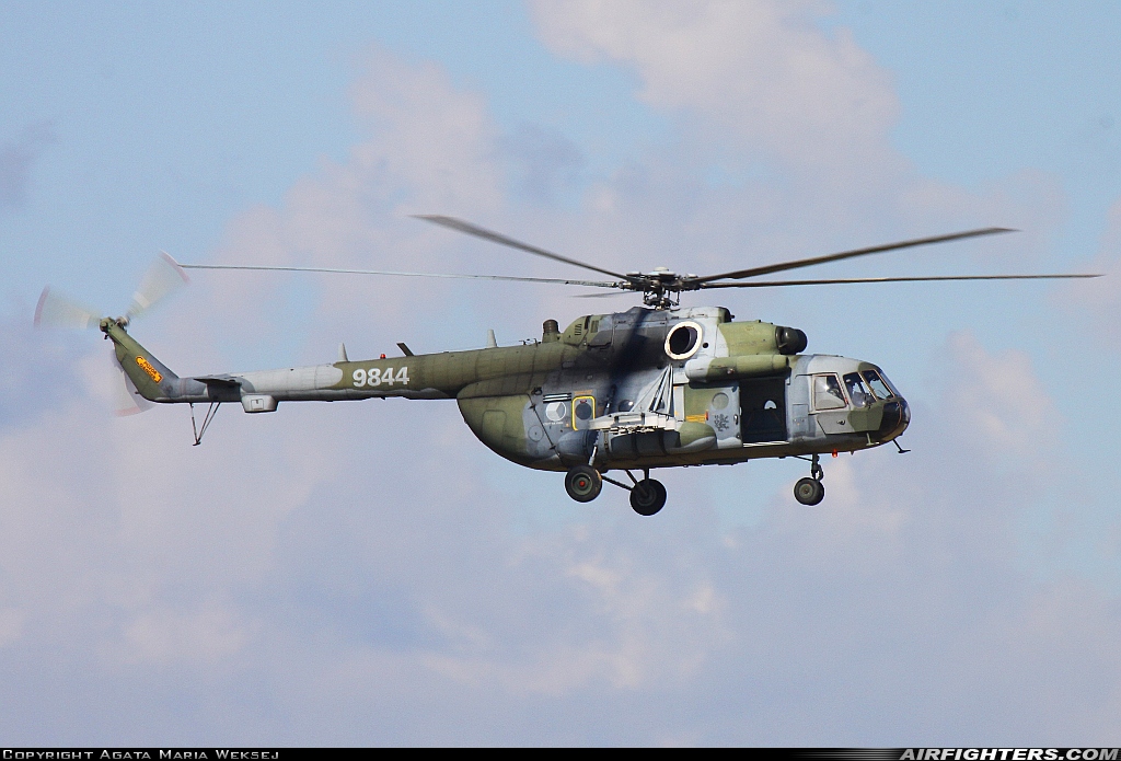 Czech Republic - Air Force Mil Mi-171Sh 9844 at Ostrava - Mosnov (OSR / LKMT), Czech Republic