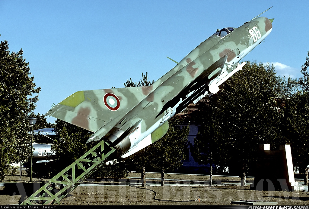 Bulgaria - Air Force Mikoyan-Gurevich MiG-21PFM 66 at Graf Ignatievo (LBPG), Bulgaria