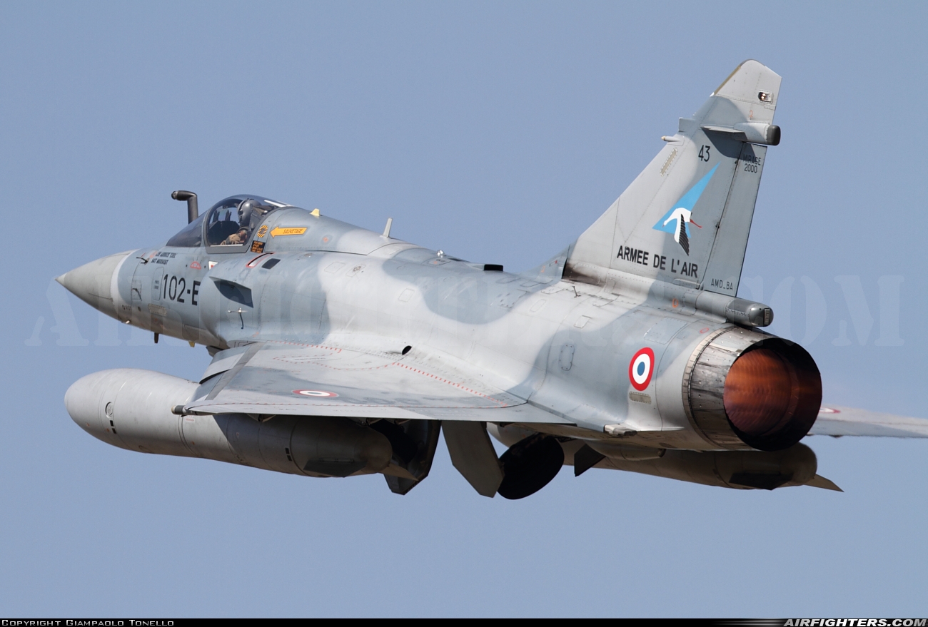 France - Air Force Dassault Mirage 2000-5F 43 at Orange - Caritat (XOG / LFMO), France