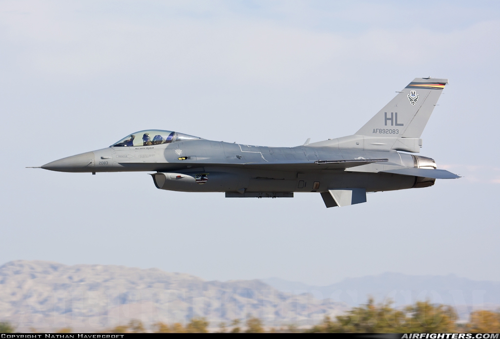 USA - Air Force General Dynamics F-16C Fighting Falcon 89-2083 at Palm Springs / Thermal - Jacqueline Cochran Regional Airport (TRM), USA