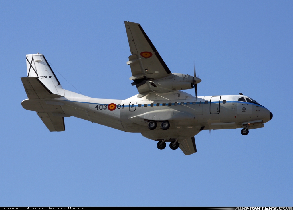 Spain - Air Force CASA CN235M-10 T.19A-01 at Malaga (AGP / LEMG), Spain