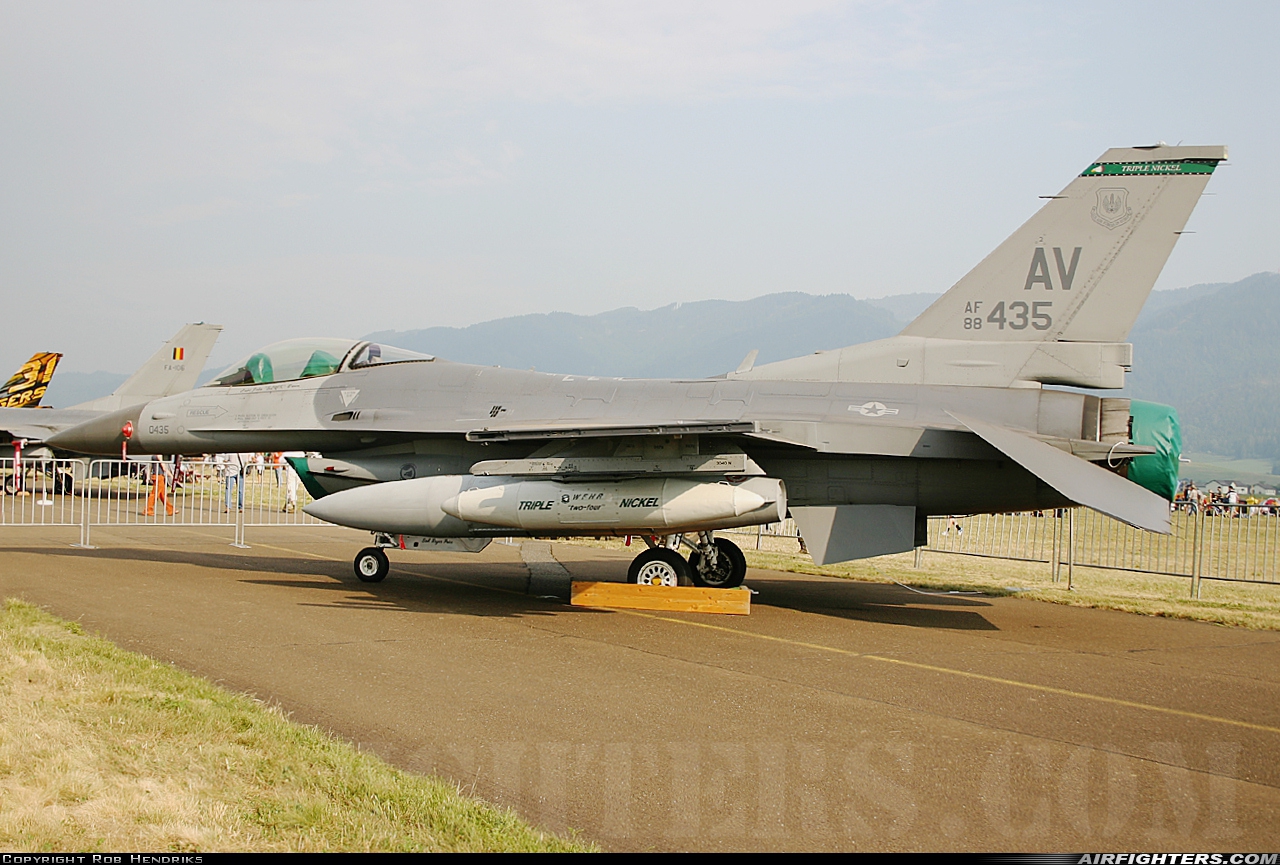 USA - Air Force General Dynamics F-16C Fighting Falcon 88-0435 at Zeltweg (LOXZ), Austria