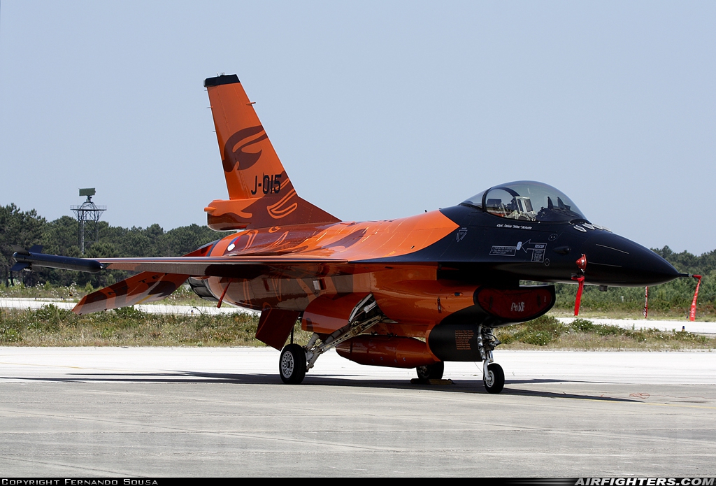 Netherlands - Air Force General Dynamics F-16AM Fighting Falcon J-015 at Monte Real (BA5) (LPMR), Portugal