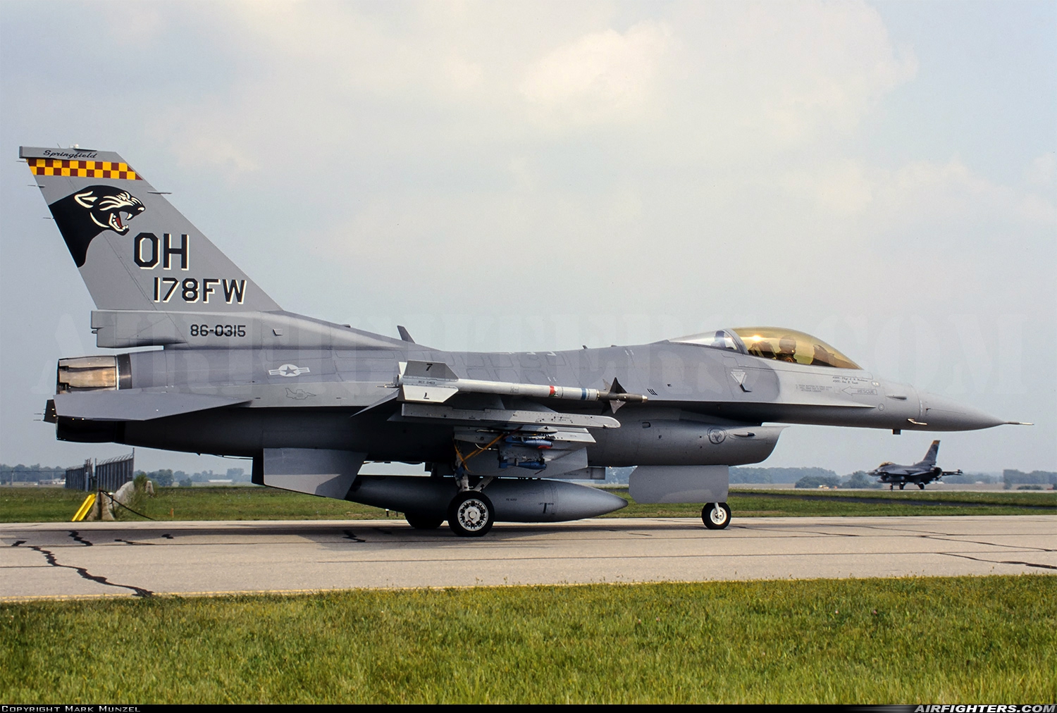 USA - Air Force General Dynamics F-16C Fighting Falcon 86-0315 at Springfield - Beckley MAP (SGH / KSGH), USA