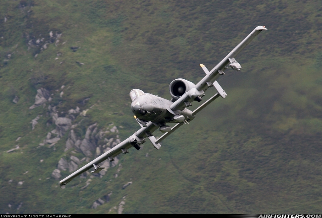 USA - Air Force Fairchild A-10A Thunderbolt II 82-0654 at Off-Airport - Machynlleth Loop Area, UK