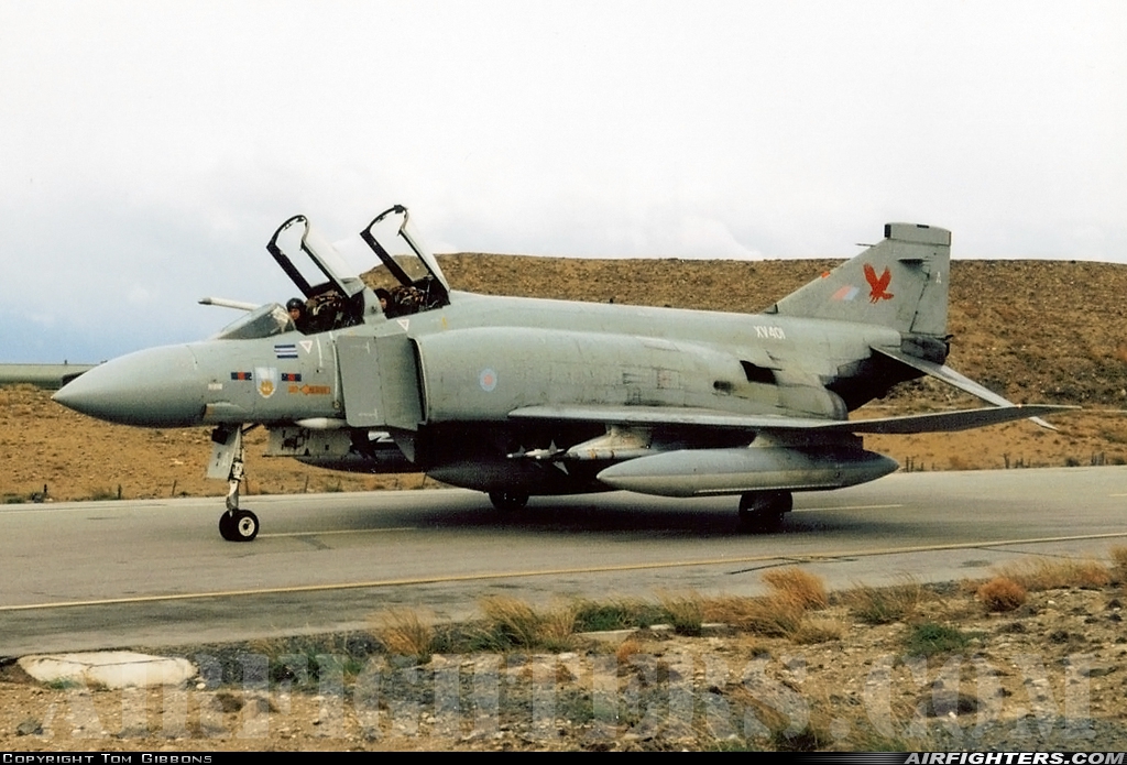 UK - Air Force McDonnell Douglas Phantom FGR2 (F-4M) XV401 at Mount Pleasant (MPN / EGYP), Falkland Islands
