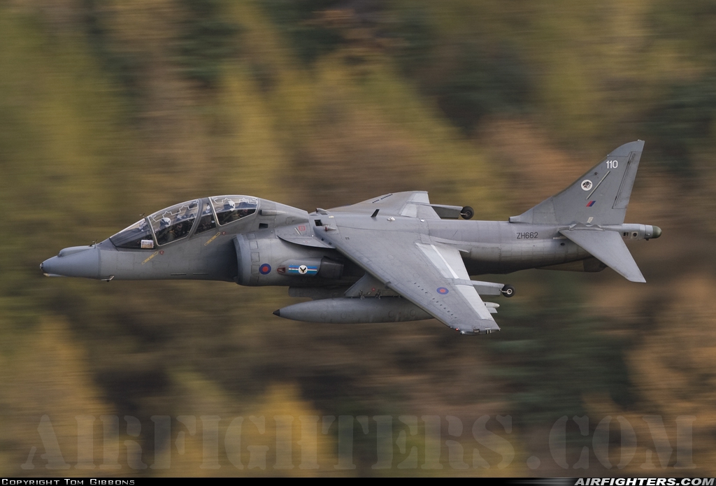 UK - Air Force British Aerospace Harrier T.10 ZH662 at Off-Airport - Cumbria, UK