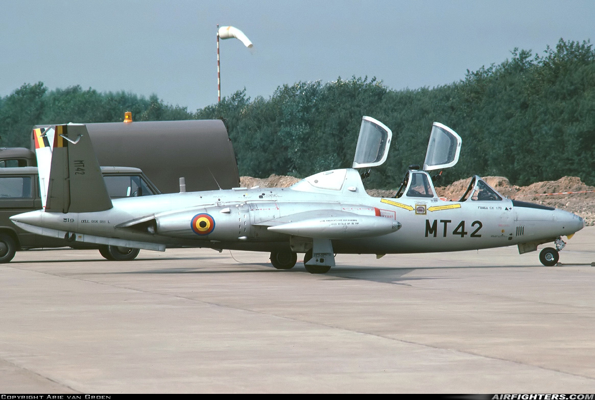 Belgium - Air Force Fouga CM-170 Magister MT-42 at Leeuwarden (LWR / EHLW), Netherlands
