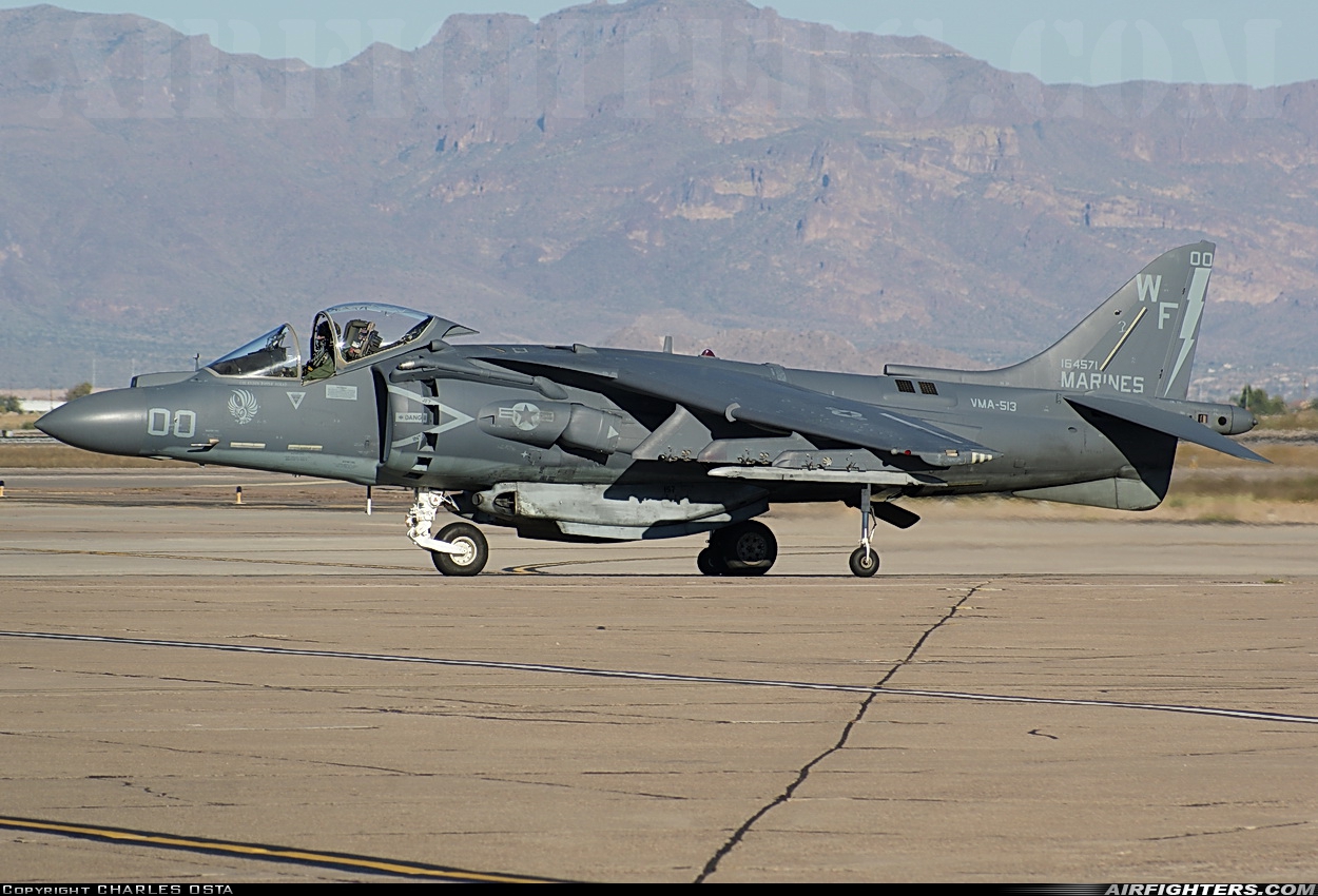 USA - Marines McDonnell Douglas AV-8B+ Harrier ll 164571 at Phoenix (Chandler) - Williams Gateway (AFB) (CHD / IWA / KIWA), USA