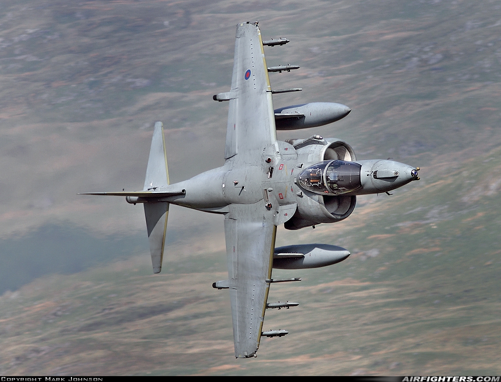 UK - Air Force British Aerospace Harrier GR.9 ZD438 at Off-Airport - Machynlleth Loop Area, UK