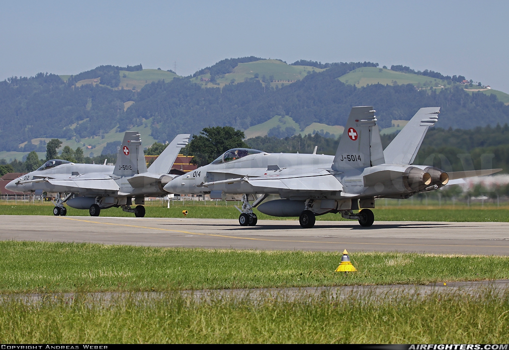 Switzerland - Air Force McDonnell Douglas F/A-18C Hornet J-5014 at Emmen (EML / LSME), Switzerland