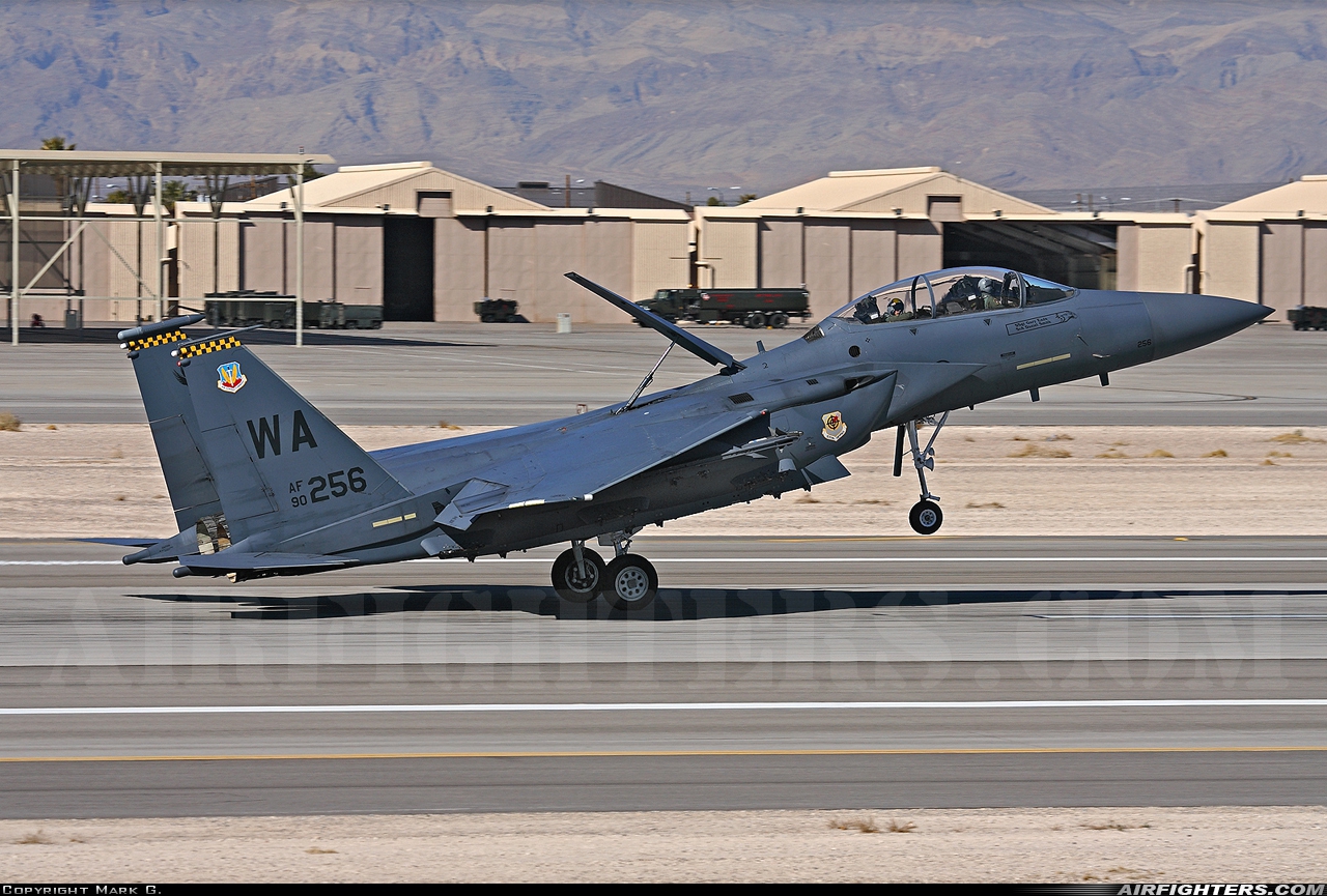 USA - Air Force McDonnell Douglas F-15E Strike Eagle 90-0256 at Las Vegas - Nellis AFB (LSV / KLSV), USA