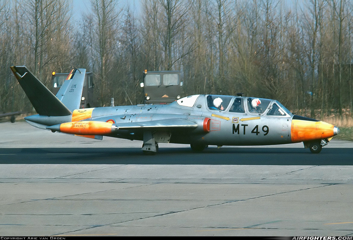 Belgium - Air Force Fouga CM-170 Magister MT-49 at Leeuwarden (LWR / EHLW), Netherlands