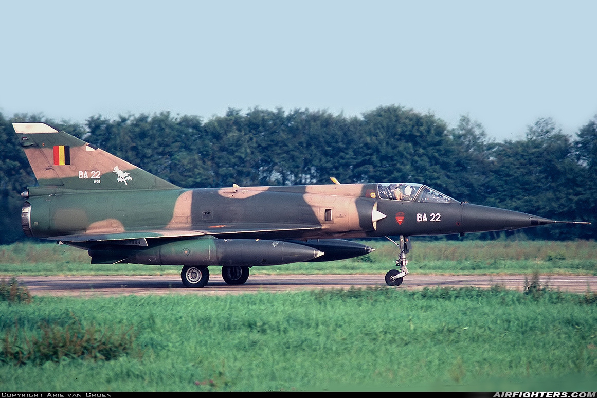 Belgium - Air Force Dassault Mirage 5BA BA22 at Leeuwarden (LWR / EHLW), Netherlands