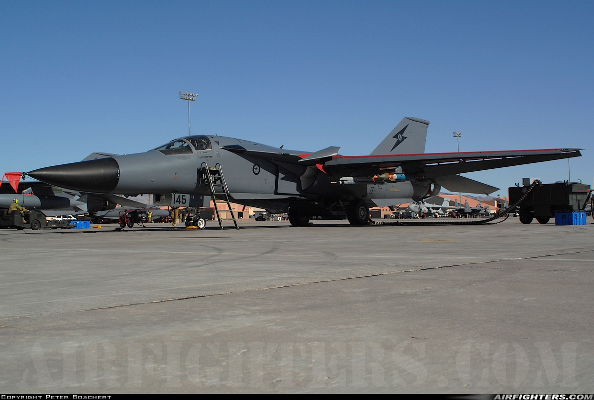 Australia - Air Force General Dynamics F-111C Aardvark A8-145 at Las Vegas - Nellis AFB (LSV / KLSV), USA