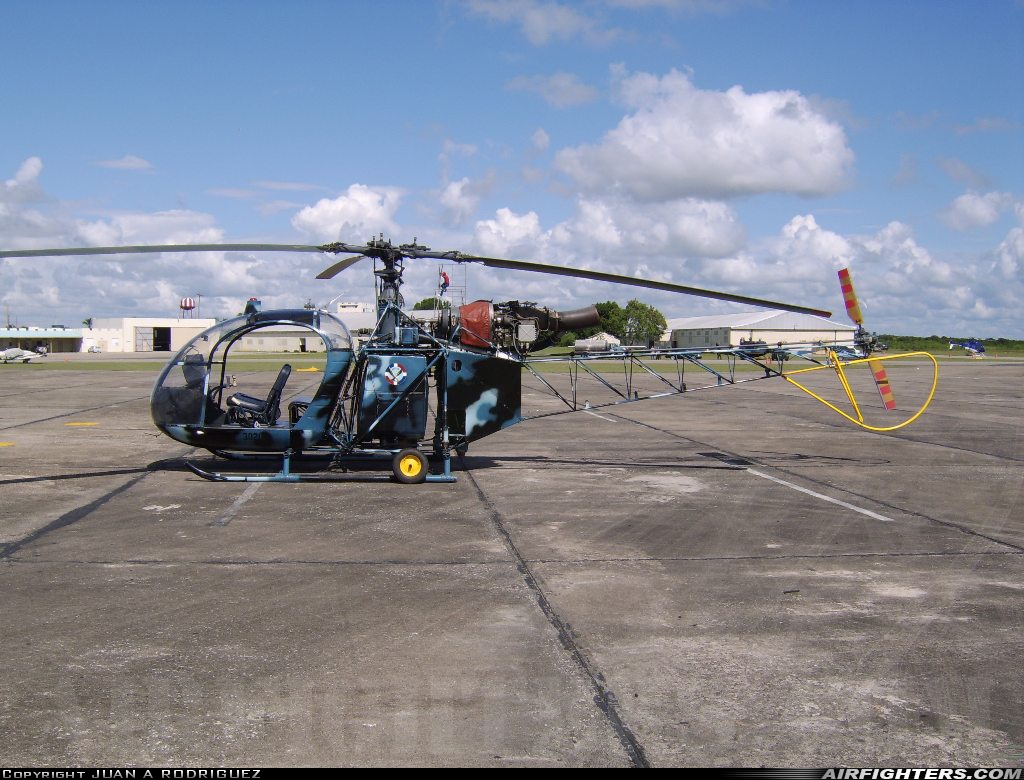 Dominican Republic - Air Force Sud Aviation SA.318C Alouette II FAD-3020 at San Isidro (ZXD / MDSI), Dominican Republic