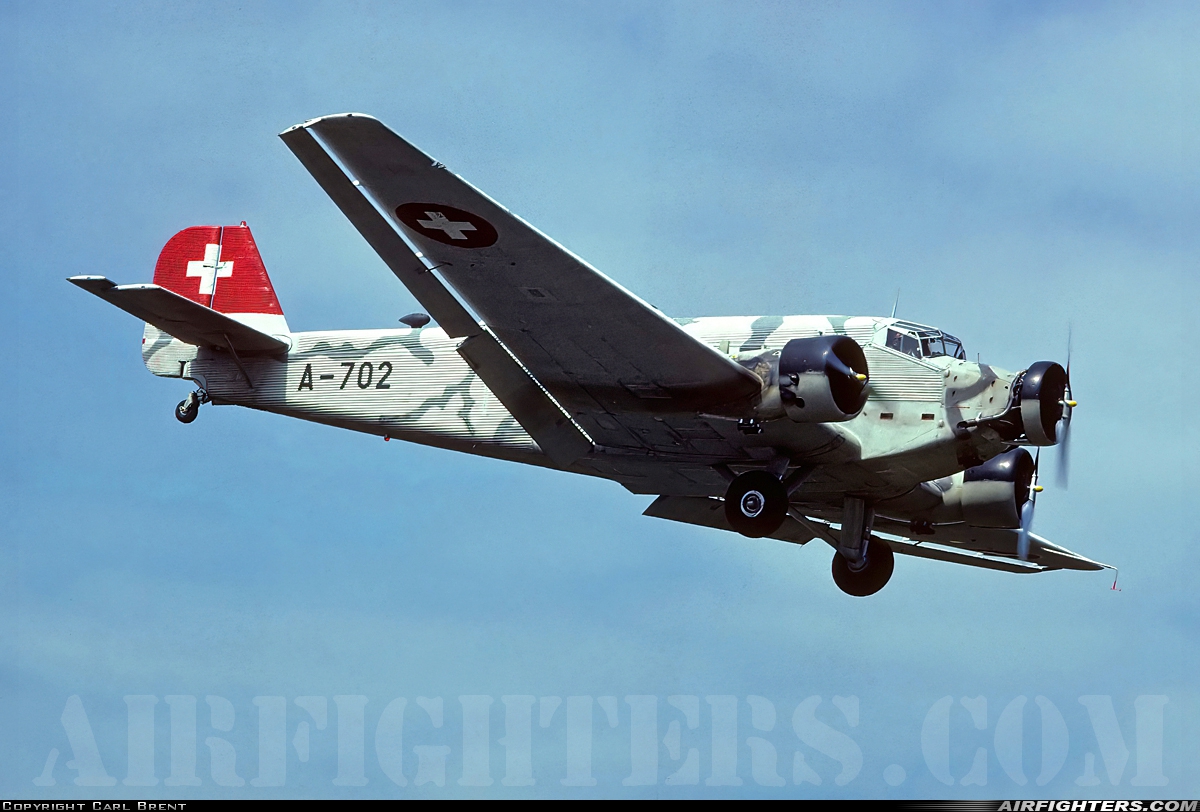 Switzerland - Air Force Junkers Ju-52/3mg4e A-702 at Dubendorf (LSMD), Switzerland