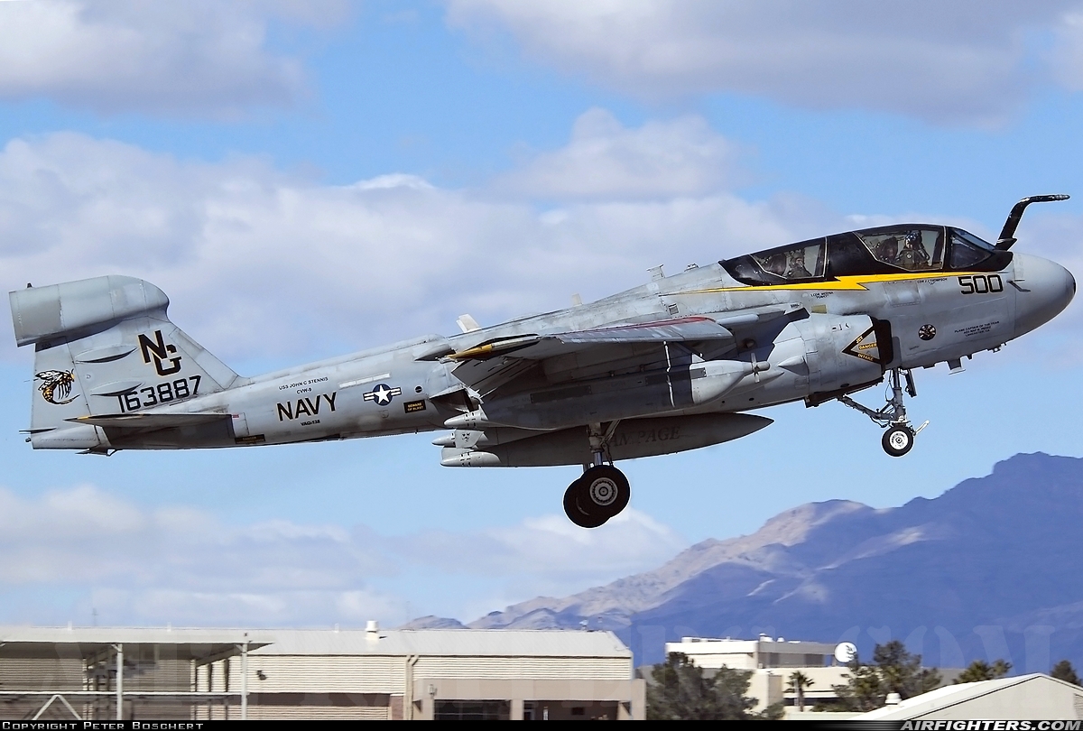 USA - Navy Grumman EA-6B Prowler (G-128) 163887 at Las Vegas - Nellis AFB (LSV / KLSV), USA