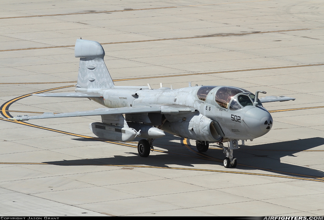 USA - Navy Grumman EA-6B Prowler (G-128) 161881 at Lemoore - NAS / Reeves Field (NLC), USA