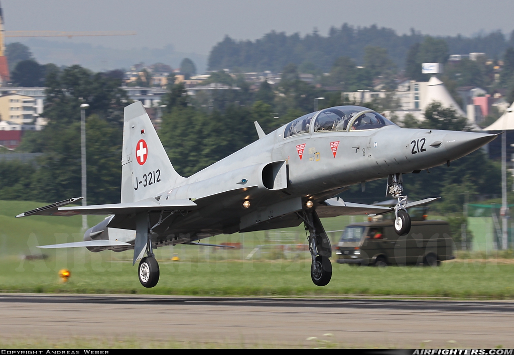 Switzerland - Air Force Northrop F-5F Tiger II J-3212 at Emmen (EML / LSME), Switzerland