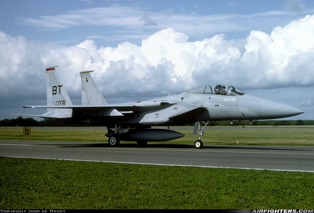 USA - Air Force McDonnell Douglas F-15C Eagle 80-0031 at Aalborg (AAL / EKYT), Denmark