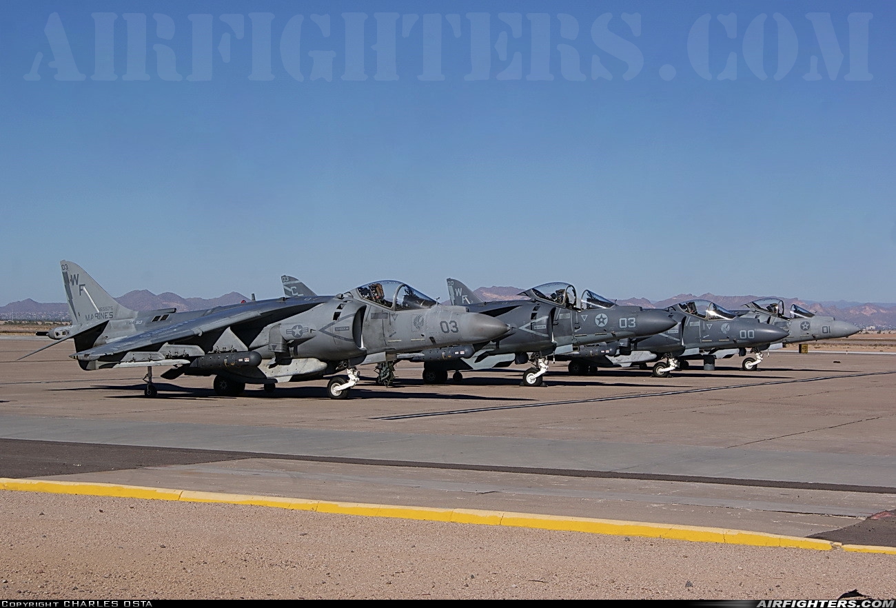 USA - Marines McDonnell Douglas AV-8B+ Harrier ll 165575 at Phoenix (Chandler) - Williams Gateway (AFB) (CHD / IWA / KIWA), USA