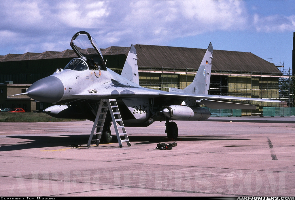 Germany - Air Force Mikoyan-Gurevich MiG-29G (9.12A) 29+02 at Lossiemouth (LMO / EGQS), UK
