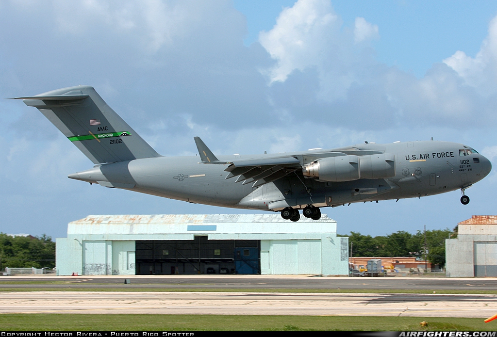 USA - Air Force Boeing C-17A Globemaster III 02-1102 at Aguadilla - Raphael Hernandez (Borinquen Field / Ramey AFB) (BQN / TJBQ), Puerto Rico