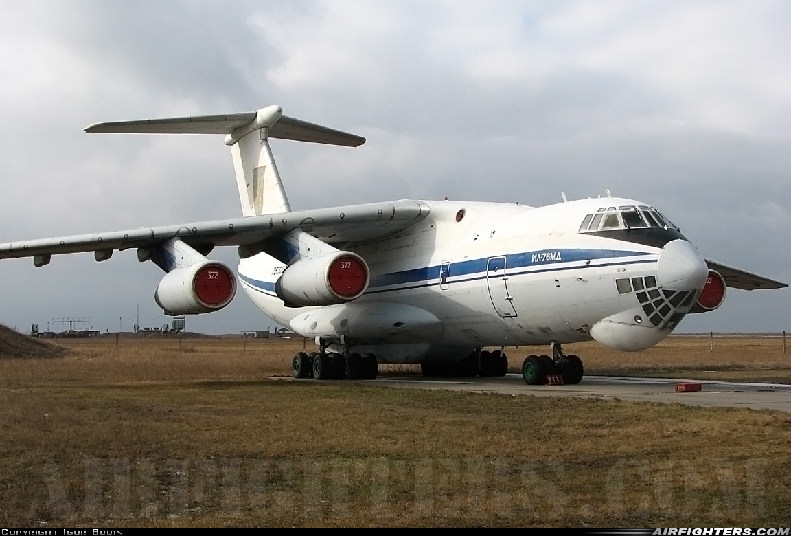 Ukraine - Air Force Ilyushin IL-76MD UR-76322 at Melitopol, Ukraine
