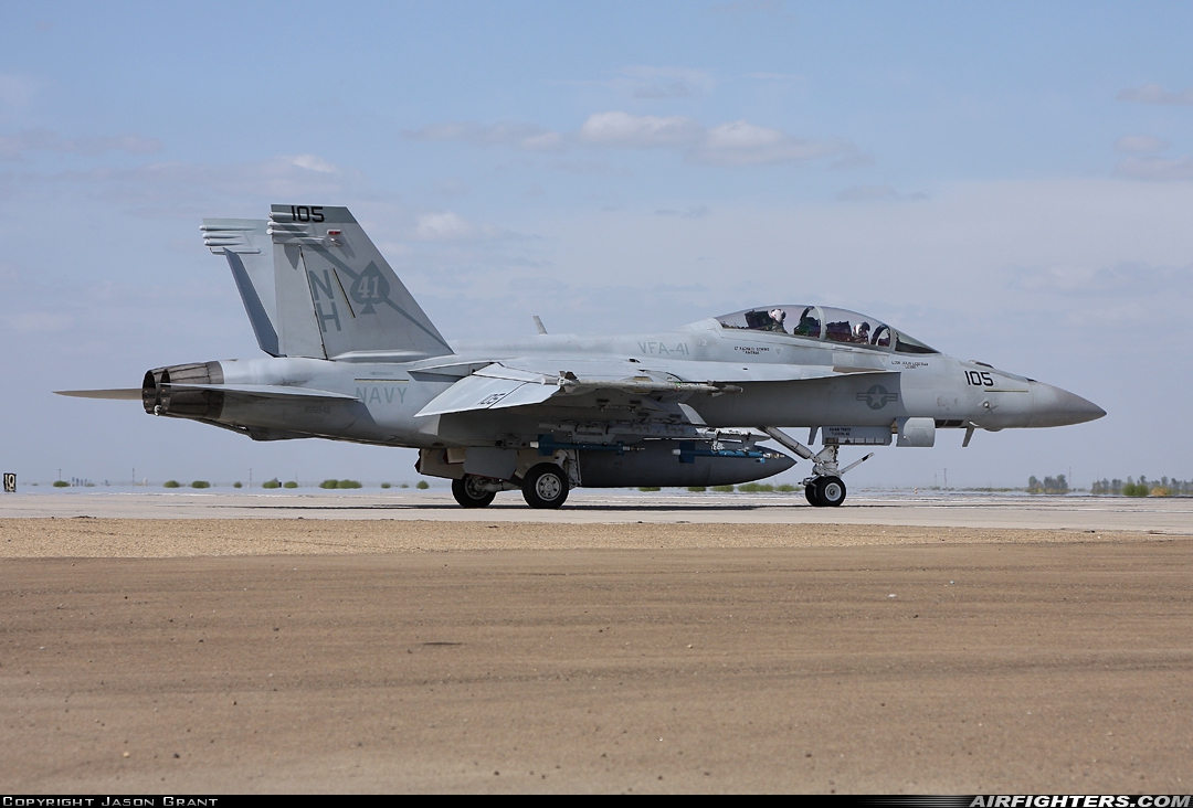 USA - Navy Boeing F/A-18F Super Hornet 166848 at Lemoore - NAS / Reeves Field (NLC), USA
