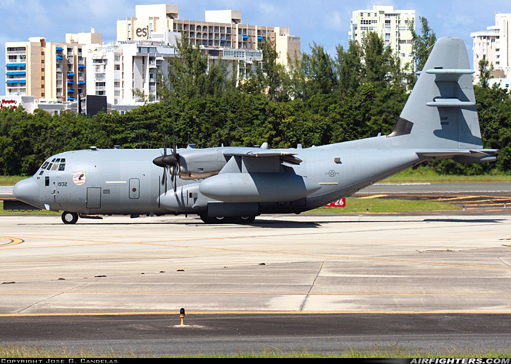 USA - Air Force Lockheed Martin EC-130J Hercules (L-382) 98-1932 at San Juan - Luis Munoz Marin Int. (SJU / TJSJ), Puerto Rico