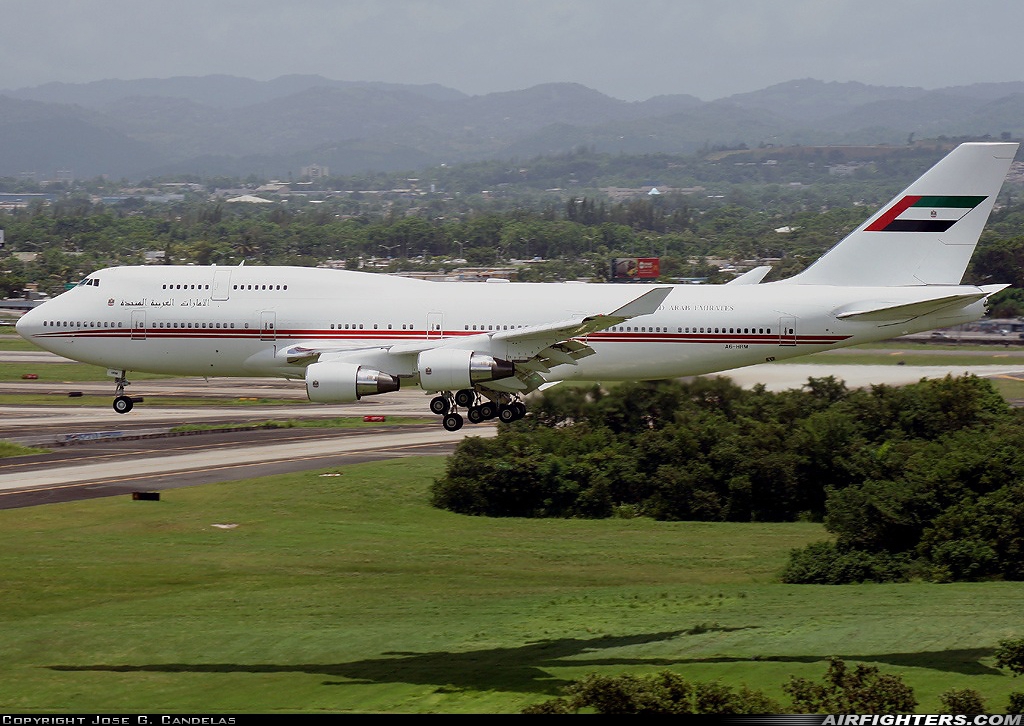 United Arab Emirates - Government Boeing 747-422 A6-HRM at San Juan - Luis Munoz Marin Int. (SJU / TJSJ), Puerto Rico