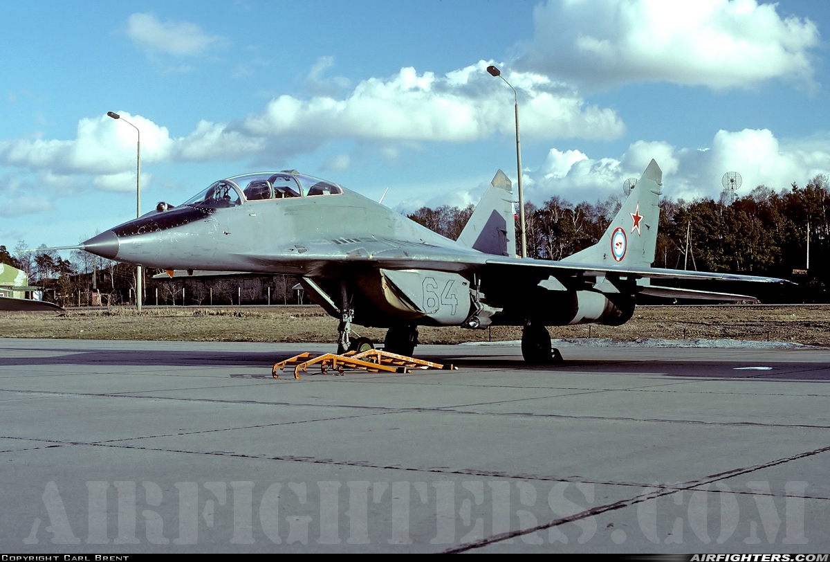 Russia - Air Force Mikoyan-Gurevich MiG-29UB (9.51) 64 at Wittstock (ETGW), Germany