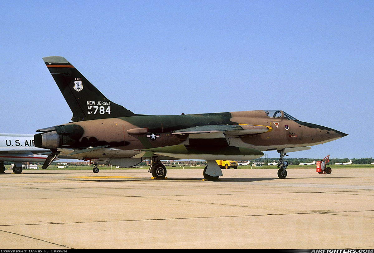 USA - Air Force Republic F-105B Thunderchief 57-5784 at Wrightstown - McGuire AFB (WRI / KWRI), USA