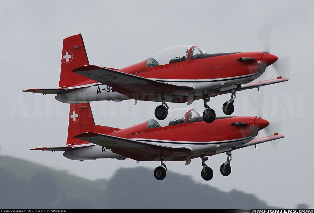 Switzerland - Air Force Pilatus NCPC-7 Turbo Trainer A-929 at Emmen (EML / LSME), Switzerland